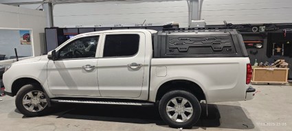 Kунг на кузов JAC Т6 2 стекла алюминиевый - фото 1